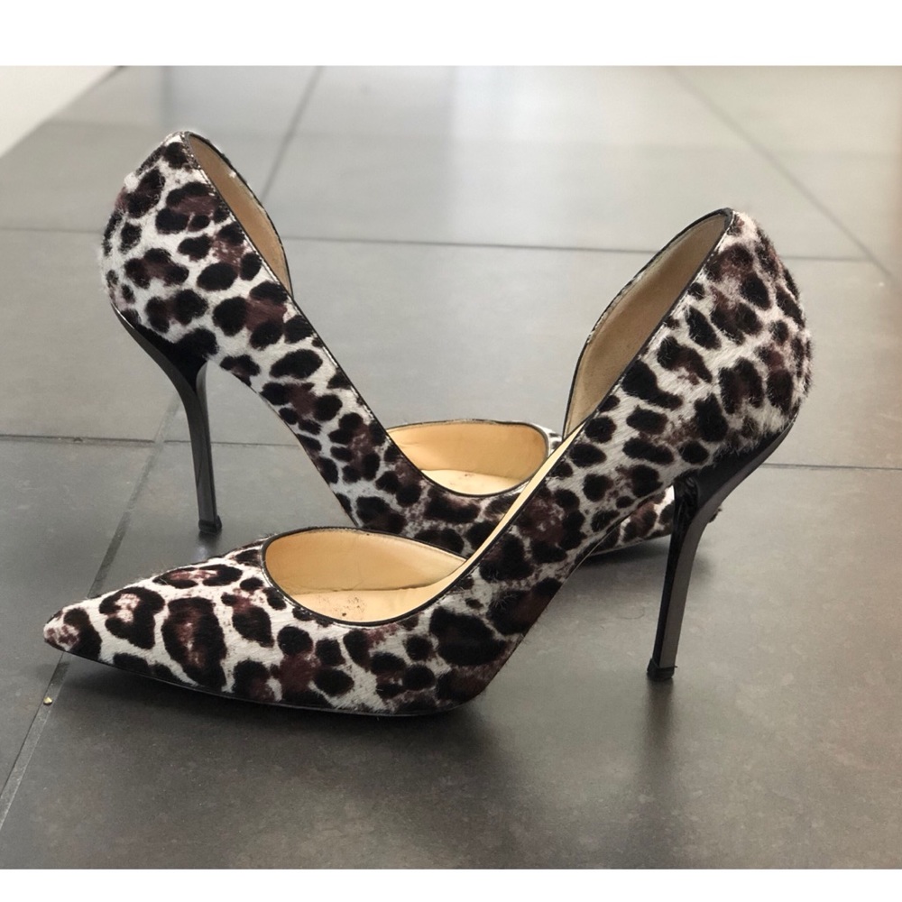 Jimmy Choo Willis Leopard Calf-Hair Pump
